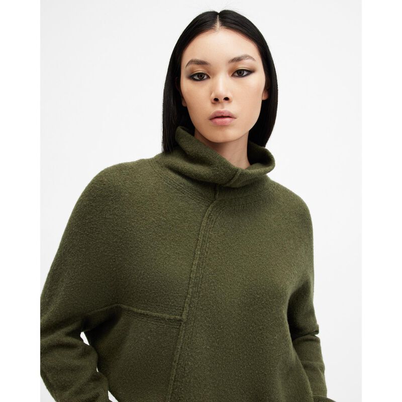 AllSaints Lock Roll Neck Relaxed Fit Jumper image number 2